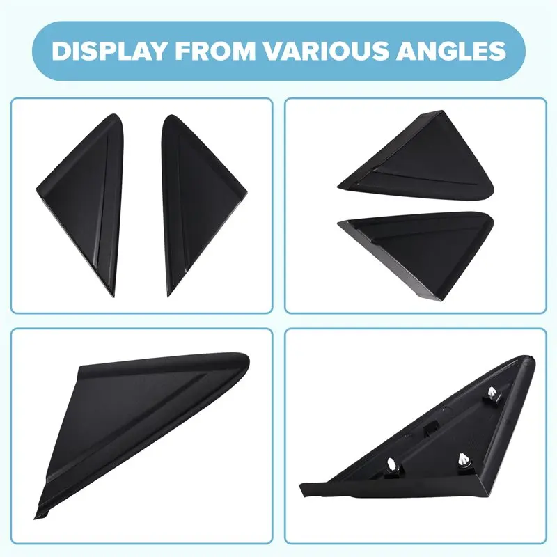 Well Rearview Mirror Triangular Trim, Triangular Window Trim Cover For Ford GCBS-Kuga CBS 2013- CJ5Z-16003-BA CJ5Z-16004-AA