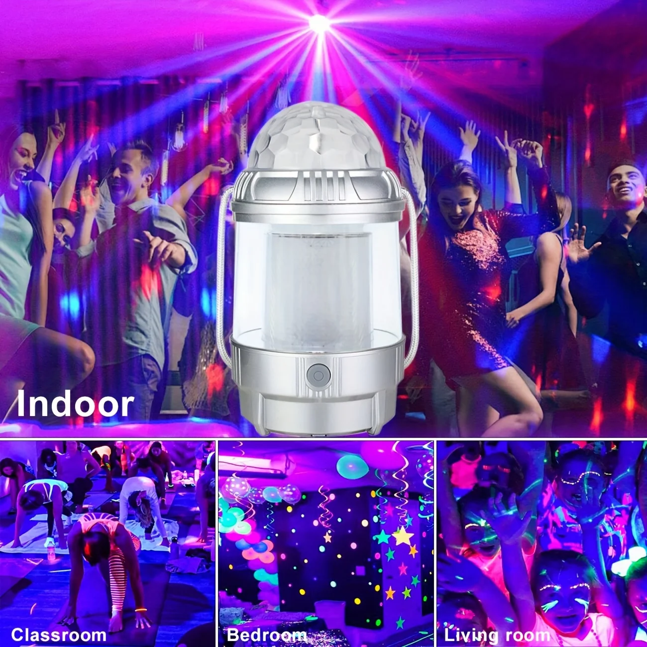 Lanterne de Camping LED Rechargeable, PowerBank 1500mAh, 3 Modes d'éclairage, lumière de scène, pour décoration d'halloween, noël, intérieur, 1 à 4 pièces.