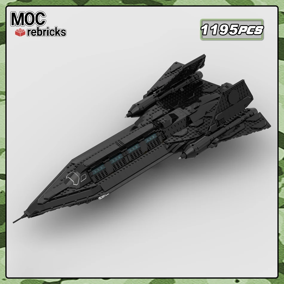 Military Strategic SR-71 Blackbird Spyplane Air Force Weapons Series Model Building Blocks MOC Technology Bricks Kid Toys Gifts