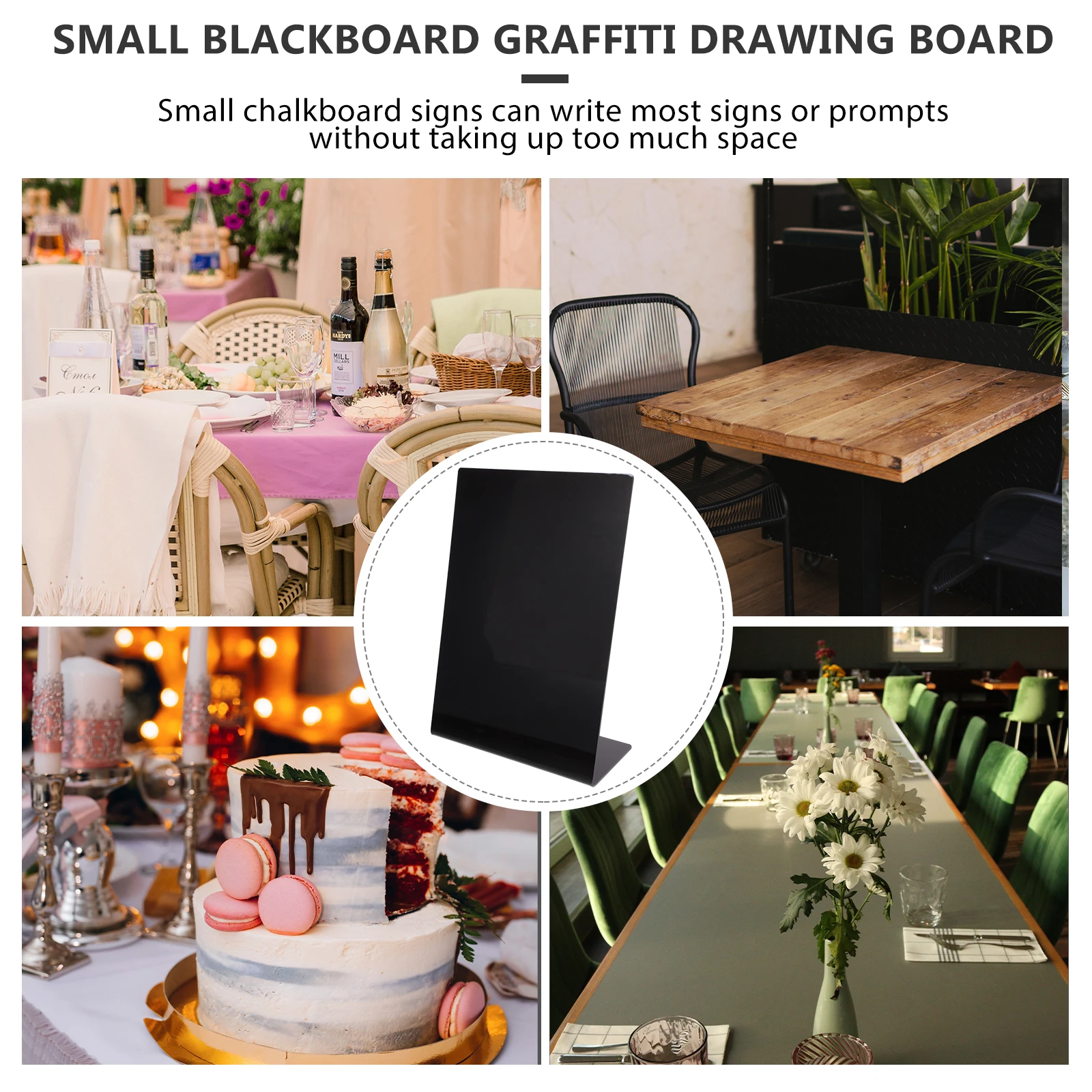 Hand Drawn Mirror Menu Board For Kitchen Acrylic Erasable Menu Kitchen Desk Sign Erasable Chalkboard Table