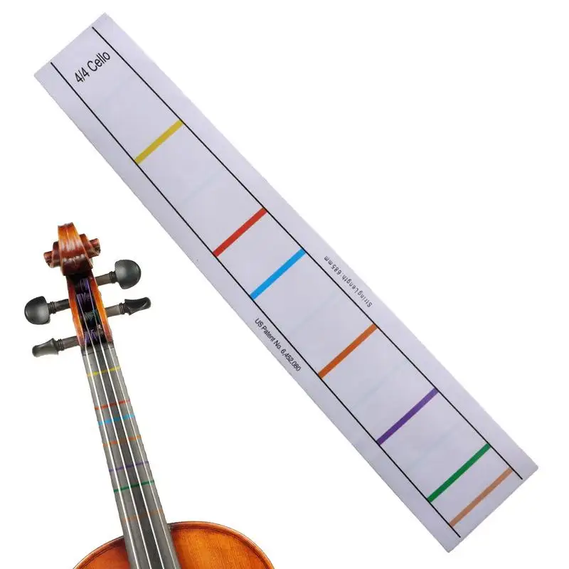 Professional Cello 4/4 Finger Position Marker Sticker Contrabass Electric Cello 1/2 1/4 3/4 1/8 Exercise Fingering Stickers