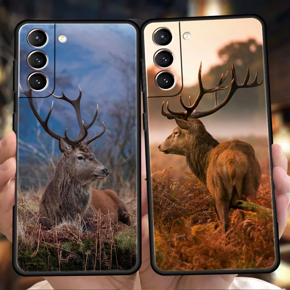 

Deer Hunting Camo Phone Case For Samsung Galaxy S24 S23 S22 S20 S21 FE Ultra S24 S23 S10 S10E S9 S8 Plus 5G Phone Cover Bag Capa