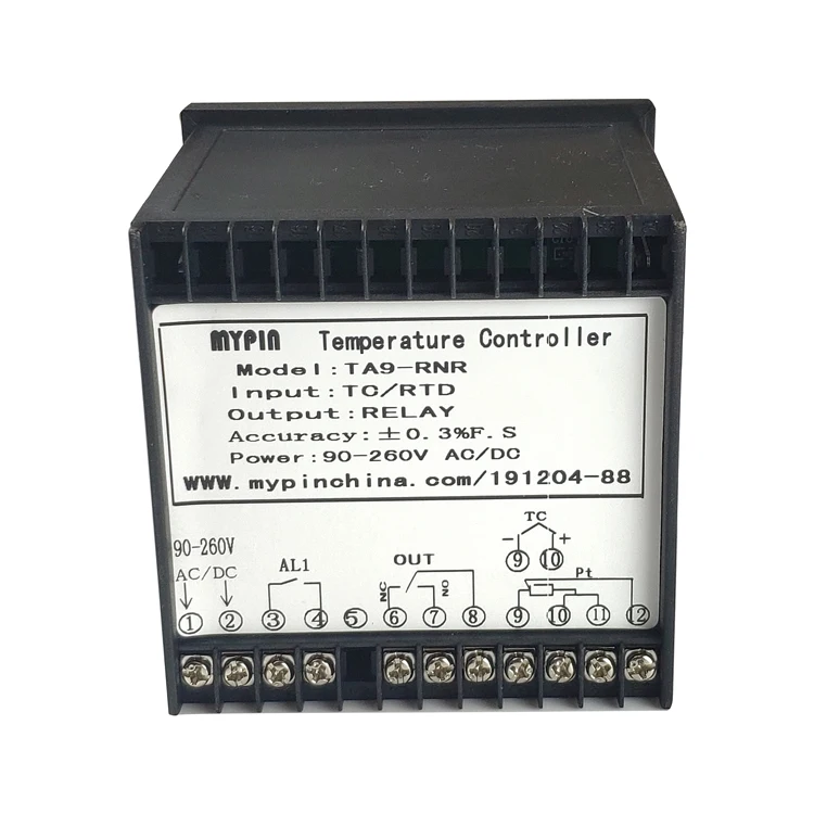 MYPIN (TA9-RNR) TA Series Intelligent PID Digital Temperature Controller Plastic OEM IP56 18-Month Warranty