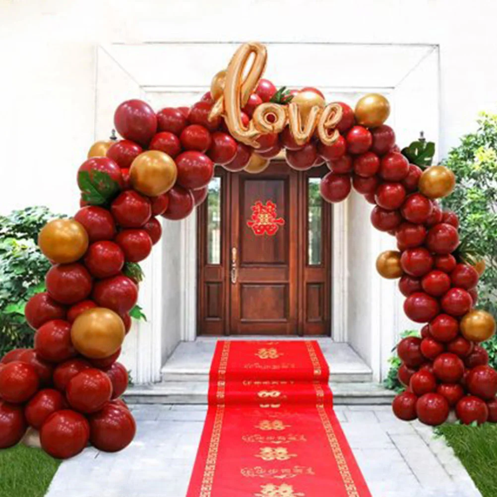 Substituição do suporte do arco com estrutura baixa, decorações da porta dianteira do balão, casamento