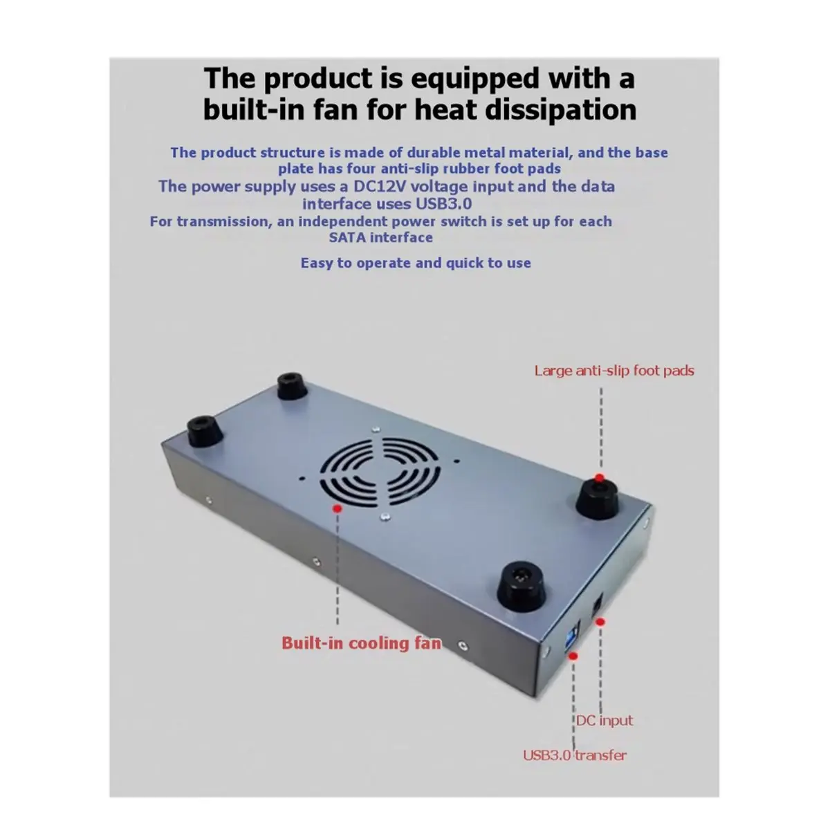 NEW FACTORY~SSD Batch Card Opener SATA to USB3.0 Solid-State Drive Socket 8-Bay Mass Production Test Fixture US Plug
