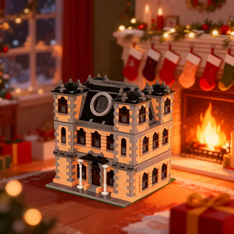 

2731 деталь MOC: Модульная модель уличной сцены «Санктуар Доктора Стрэнджа», строительные блоки, подарок для самостоятельной сборки, креативный коллекционный декор премиум-класса