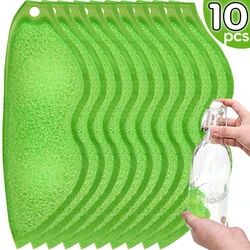 10/1pcs Pea Cleaning Sponge Reuseable Kitchen Coffee Tea Wine Drink Glass Bottle Cup Cleaning Brush Scrubber Cleaner Gadgets