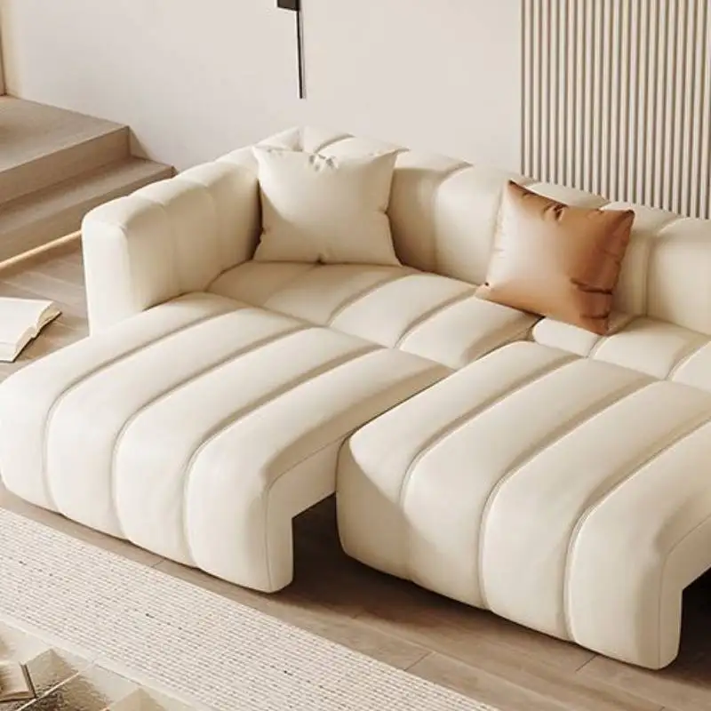 أريكة كرسي كهربائية بيضاء فاخرة مقاومة للماء أريكة كرسي كهربائية للاسترخاء في الشمال لغرفة المعيشة أثاث منزلي من Woonkamerbanken #5