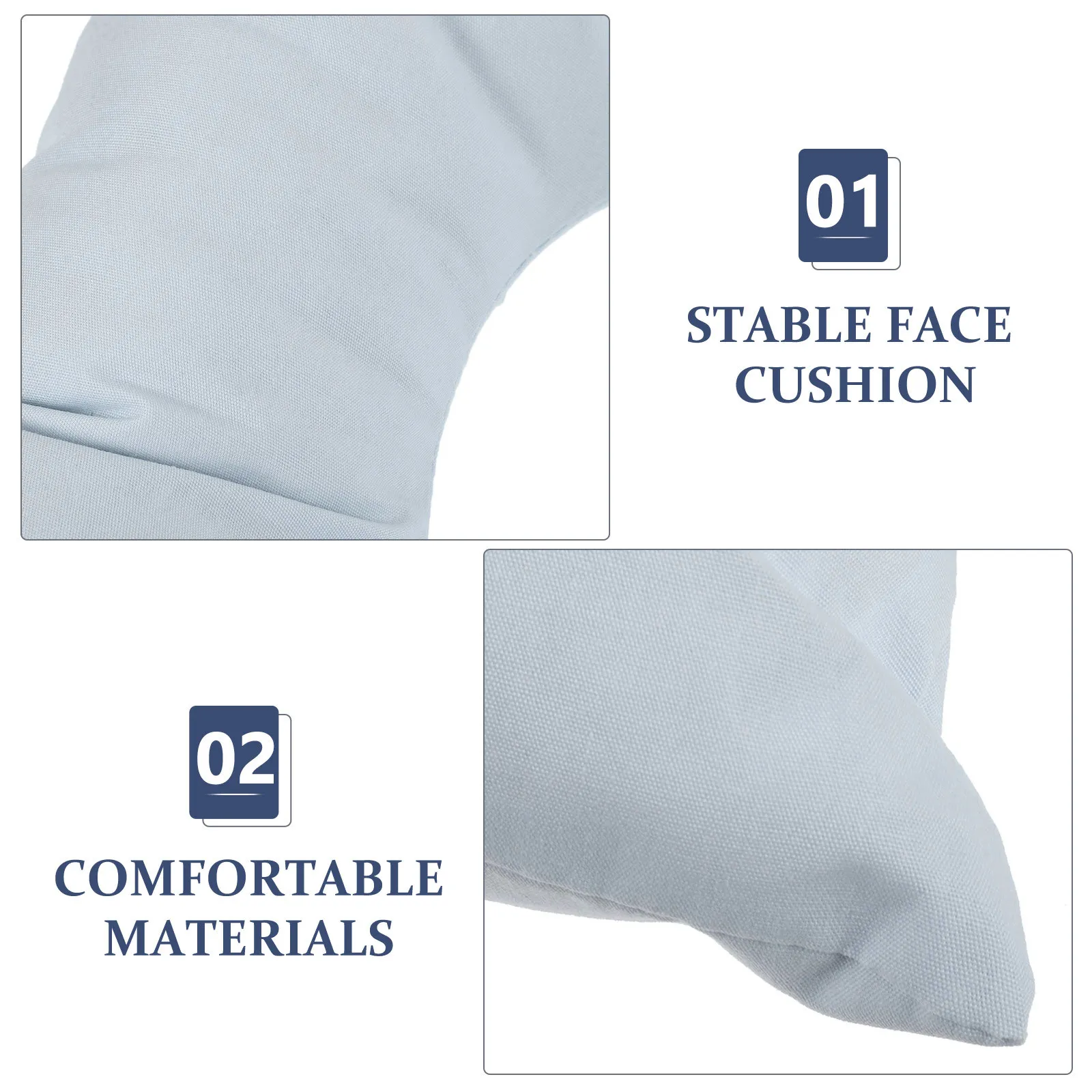 Beauty Salon Face Pillow Soft Cotton Massage Table Headrest Ergonomic Stable Support Face Down Cushion for Spa Massage