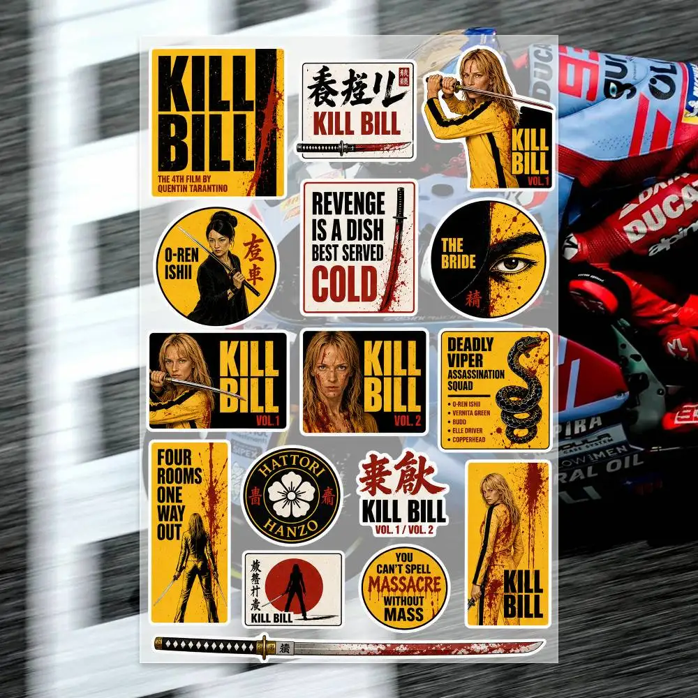 K-ill B-ill Stickers Moto Sticker Auto Body Bumper Windows Motorcycle Laptop Walls Vinyl Decal Car Tuning Accessories