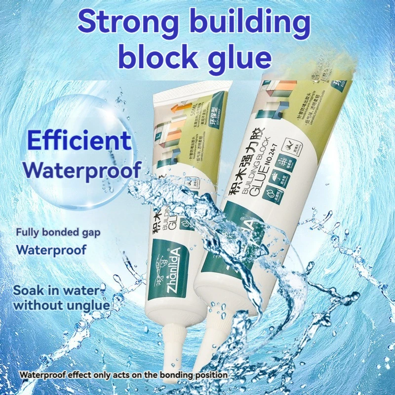 New Strong Building Block Glue 50ML Clear Contact Kids DIY Tools Multi Porpose Repair Toy Wooded Model Chair Table Soft Adhesive