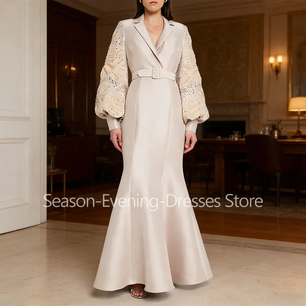 

Customized Elegant Long Evening Dresses for Special Occasions V-Neck Floor-Length Mermaid Women Gala Prom Party Gala Gowns 2026