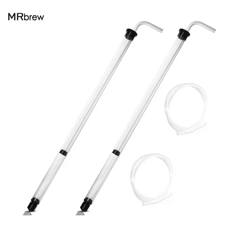 

Bottling Auto-Siphon Racking Cane,2Pcs/Set Wine Transfer With Tubing For Beer Wine Bucket Carboy Bottle,Flexible Wine Siphoning