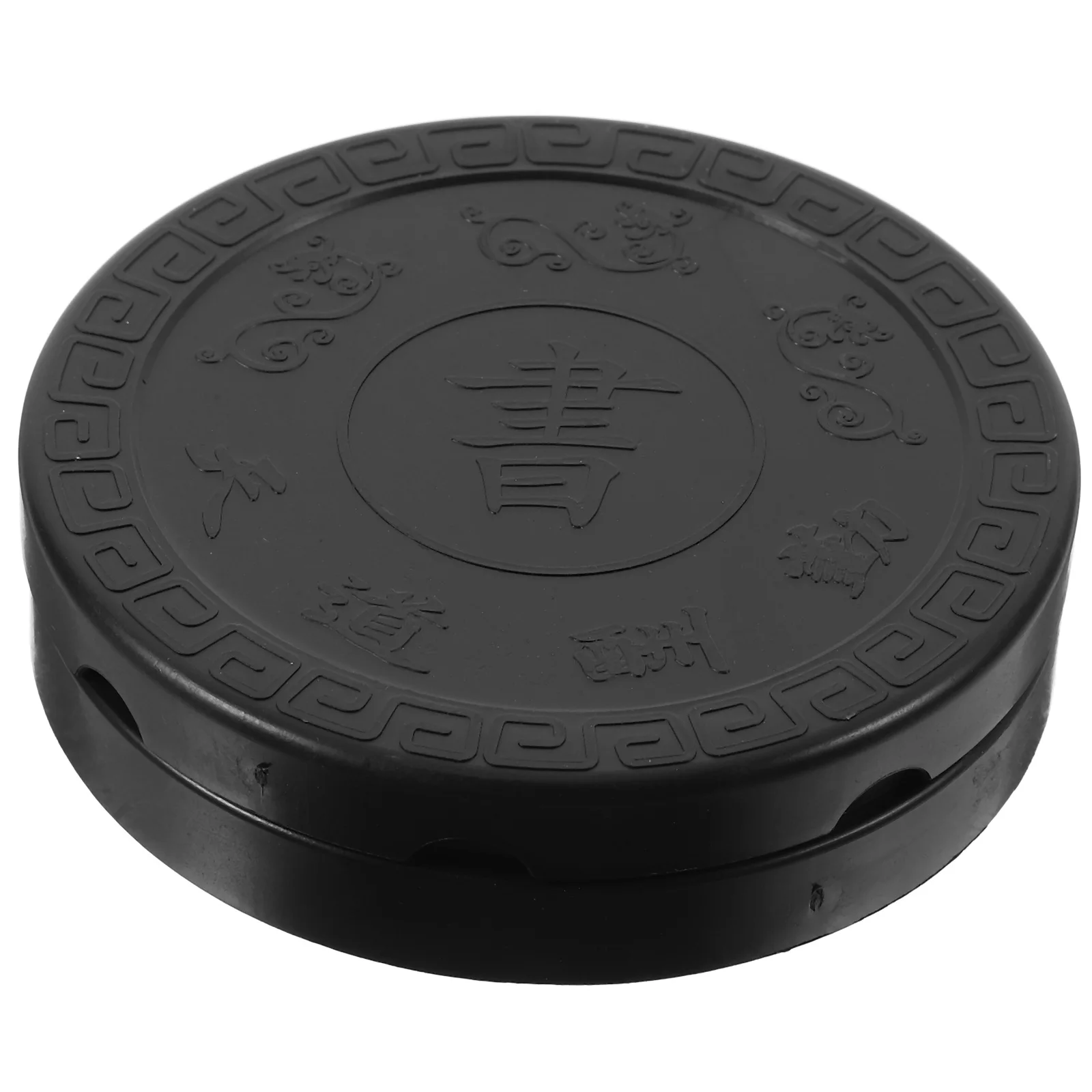 

Durable Plastic Inkstone Tai Ji Round Inkstone Lid Practical Calligraphy Accessory Painting Tool Calligraphy Inkslab