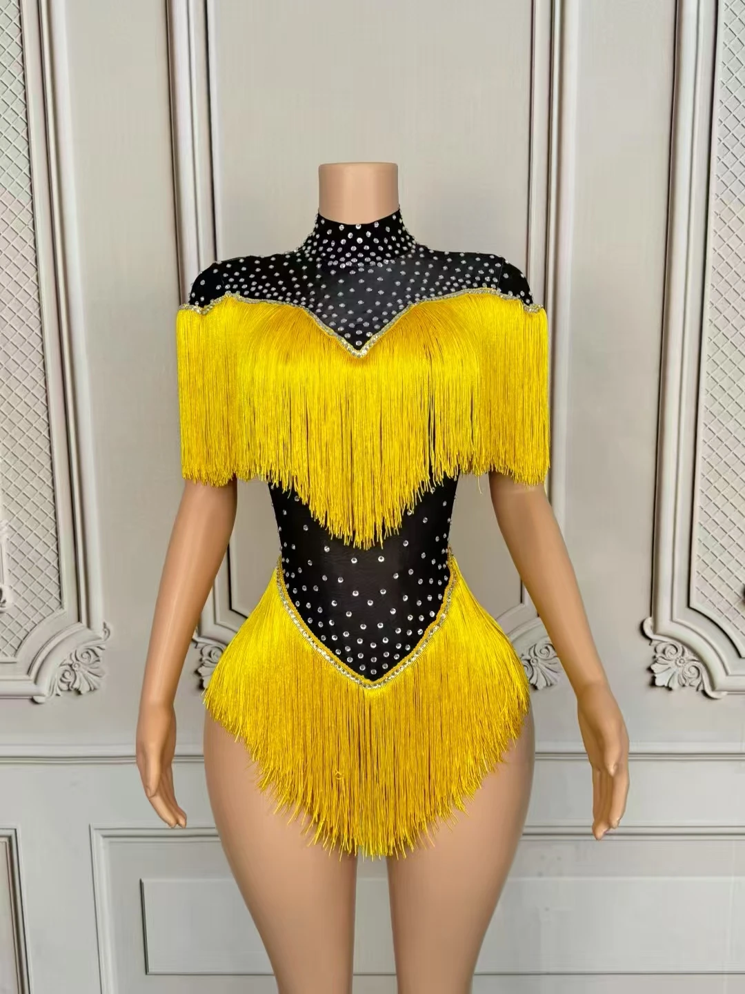 

Quality Hot Stamping And Color Blocked TasseElastic Jumpsuit 2025 New Fashion Custom Women'SClothing D247