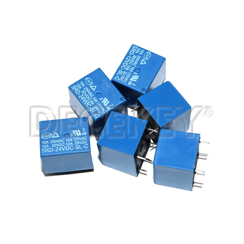 5PCS Relay SRD-03 05 09 06 24 12VDC-SL-C 5PINS 3V 5V 9V 6V 24V 12V High-quality SRD-03VDC-SL-C SRD-05VDC-SL-C SRD-09VDC-SL-C