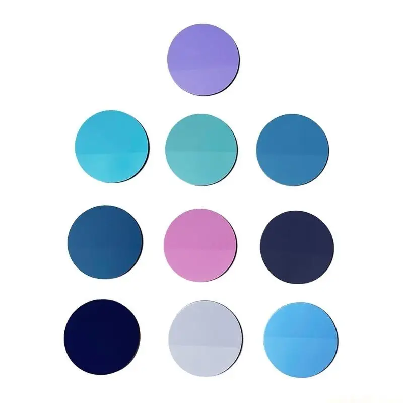 Colorful Note Paper Clear Adhesive PET Notes Rectangular Round Square Heart Note Paper 20Sheet/Pad for Notebook Calender