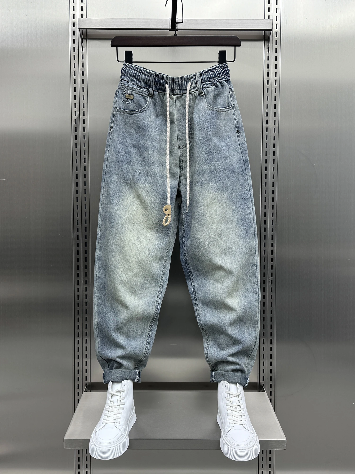 

Waed American Sle Men's Jeans Spring New Loose Casual Pants Harlan Slim Fit Versatile Youth Trend Wear Resistant Long Tro...