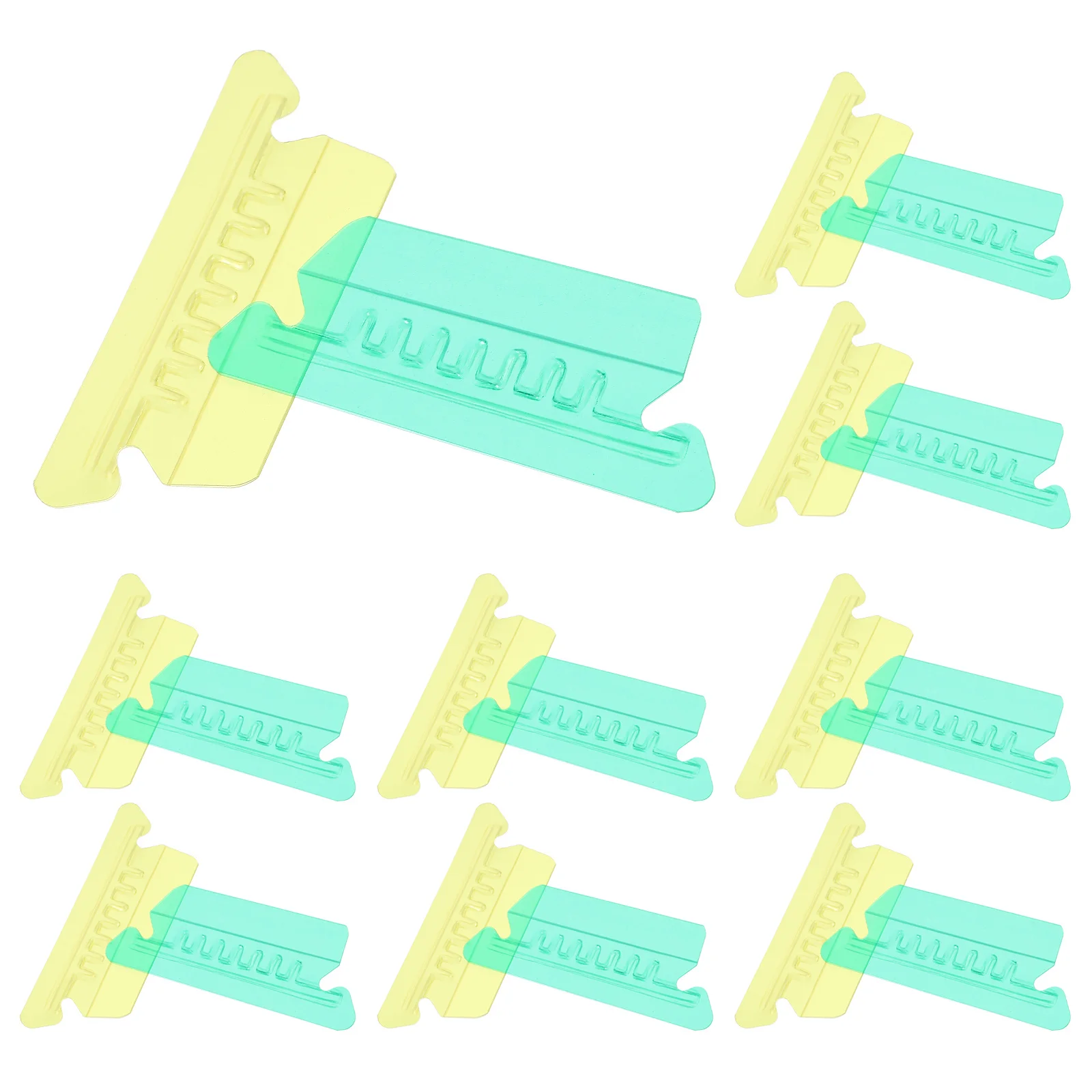 

20pcs Label Index Tabs Clear Detachable File Folder Tabs For Document Organizer Small Hanging Folders Office Supplies