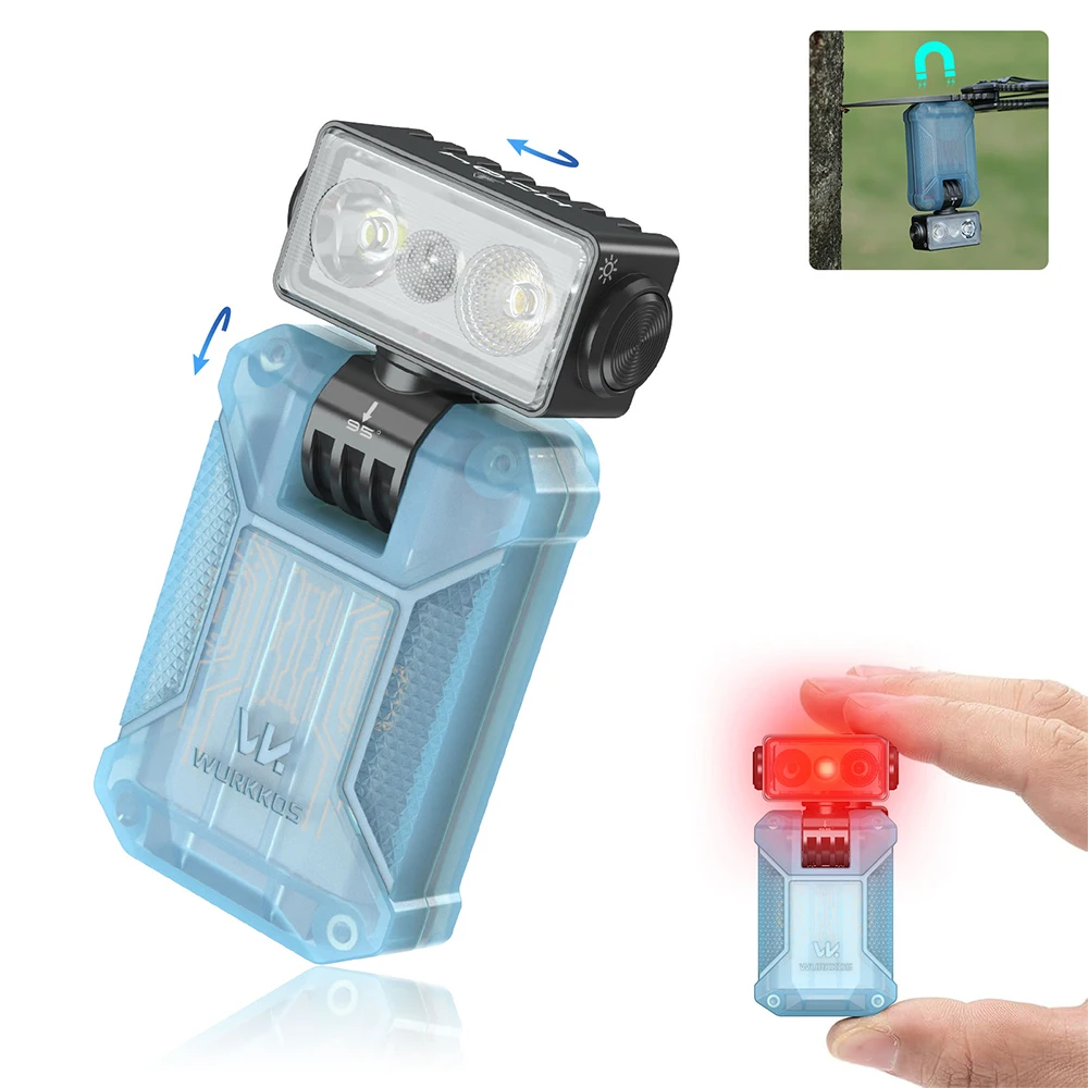Wurkkos HD04 Mini RGB Taschenlampe, 750 Lumen, 180° ° Horizontale Rotation, schneller Versand aus Überseelager