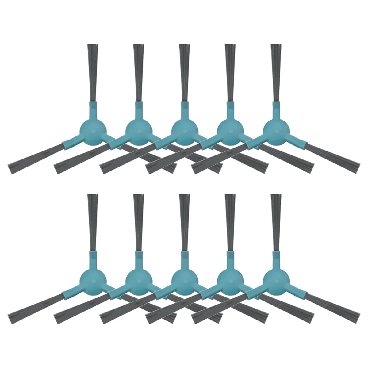 FZFZ 10-teiliges Vakuum-Seitenbürsten-Set für ATVEL R80 Basis-Staubsauger-Zubehör, Ersatz