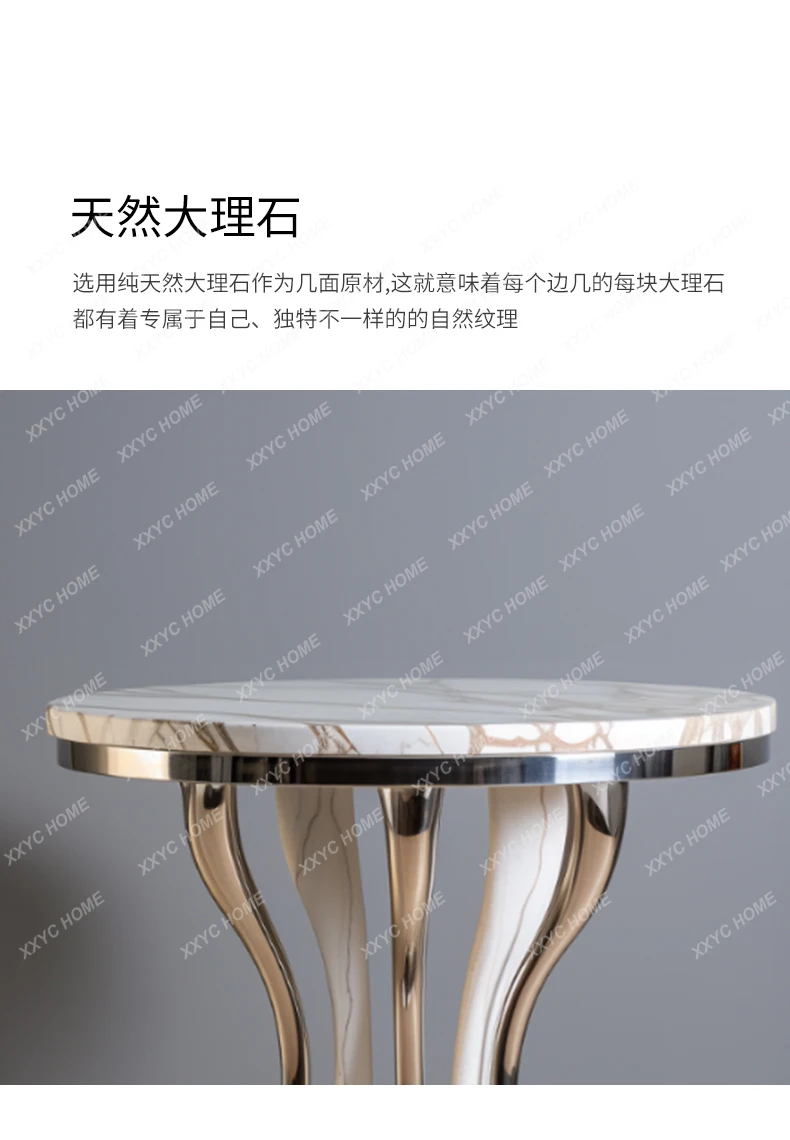 ss CSimple modern corner table Italian light luxury coffee table minimalist marble small side table household