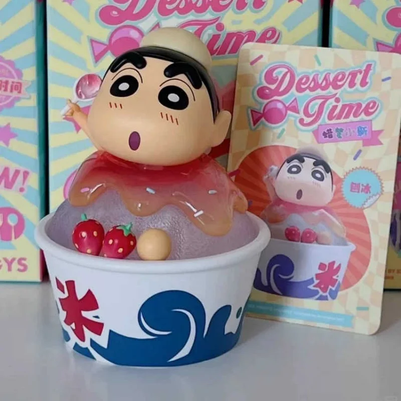 Crayon Shin-Chan Dessert Time Series Blind Box Surprise Action Cartoon Mysterious Surprise Box  Girl Christmas Birthday Gift