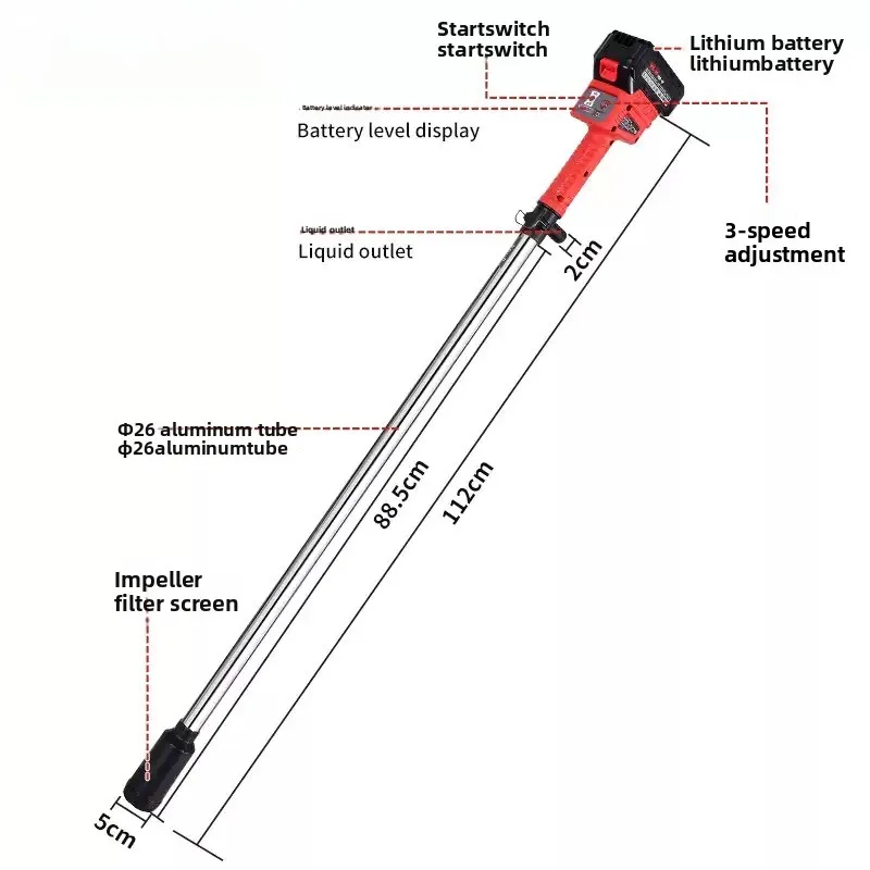 Portable Electric Battery Transfer Pump, 12V 24V 40W Diesel Fuel Water Liquid Extractor for Car Boat