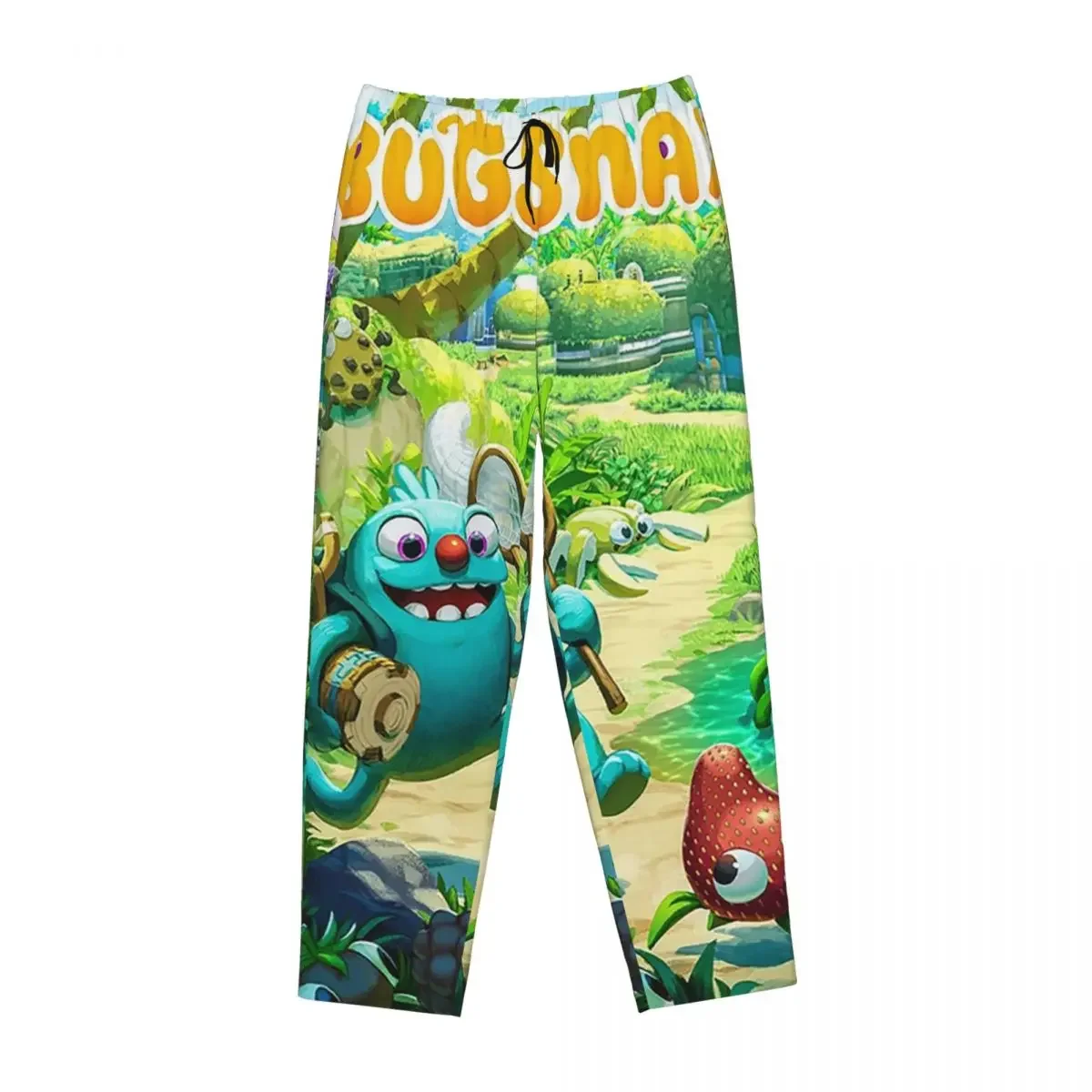 

Женские пижамные брюки Custom Bugsnax Game Poster с карманами для отдыха и сна
