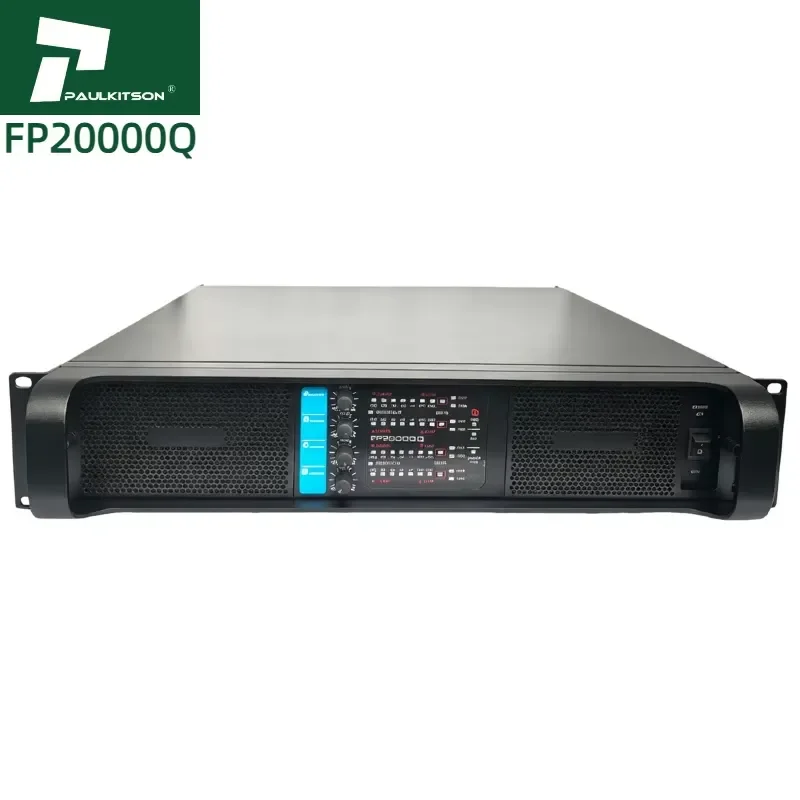 BOLRZO Paulkitson FP20000q Professional 4-Channel Power Amplifier 4X2350W Class TD Bass Amplifier, Audio Equipment