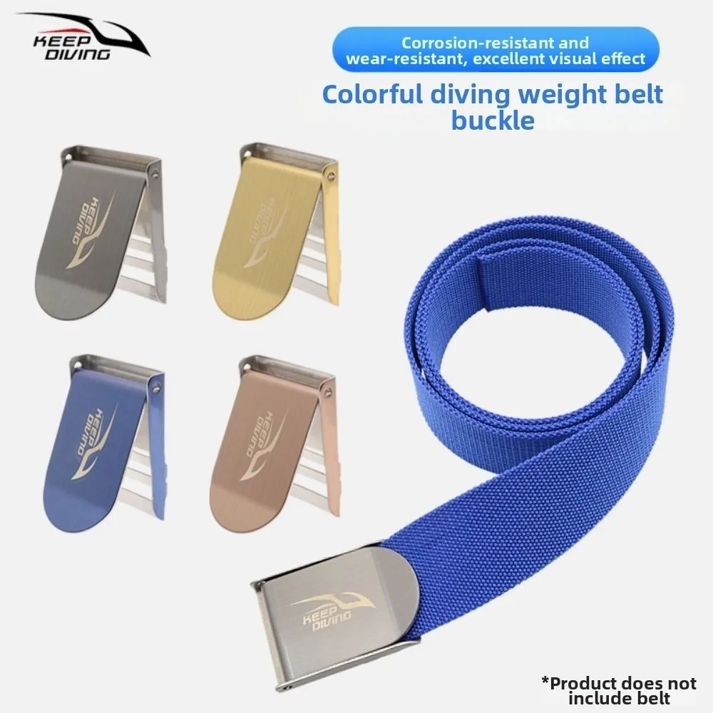 304 Stainless Steel Scuba Diving Color Weight Belt Buckle Wire Drawing Process 7.9*5.5cm Quick-release Buckle