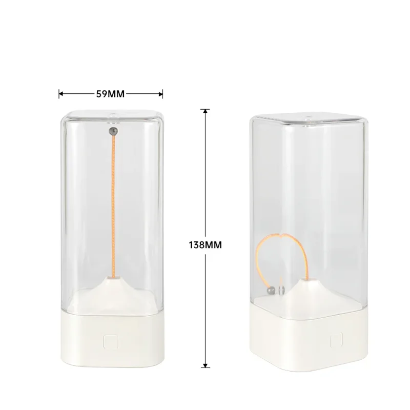 Lámpara de noche de escritorio táctil de carga rápida minimalista con cuentas magnéticas filamento Flexible batería de larga duración luces LED para decoración del hogar