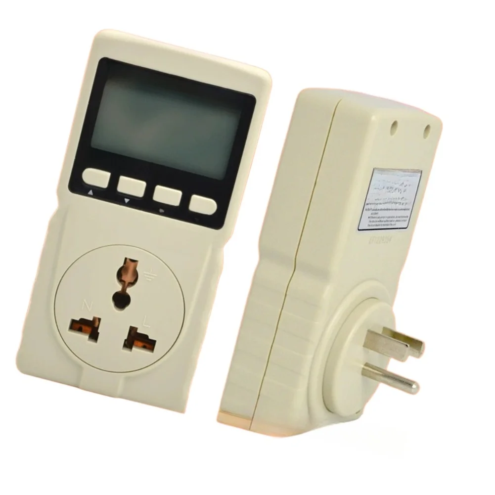 GM86 LCD Power 220V Voltage Current Energy Consumption Meter Real Electricity Usage Detector For Home Office Lab