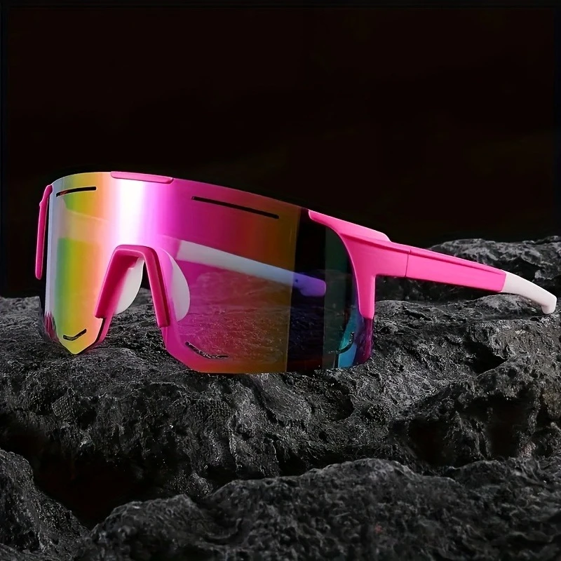 Kacamata Modis Wanita Warna Pink Bingkai PC Kokoh Trendi Ringan