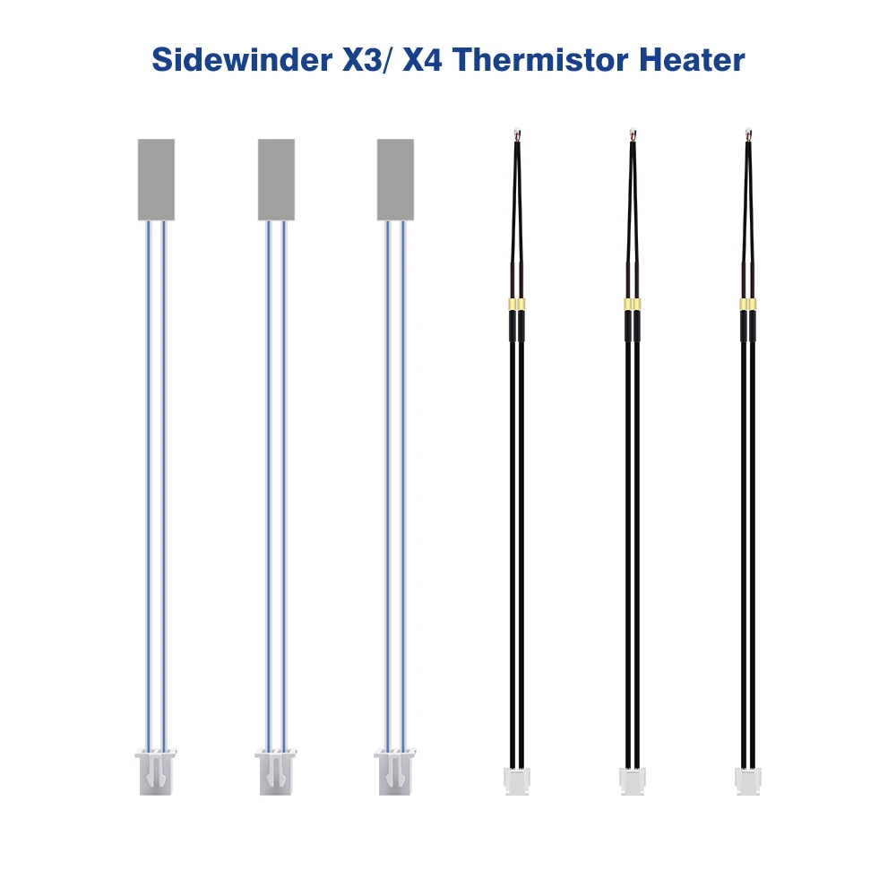 

24V 48W Ceramic Cartridge Heater For Artillery SW-X3 X4 Heating Rod 100K NTC Thermistor For Sidewinder X3 X4 3d Printer Extruder