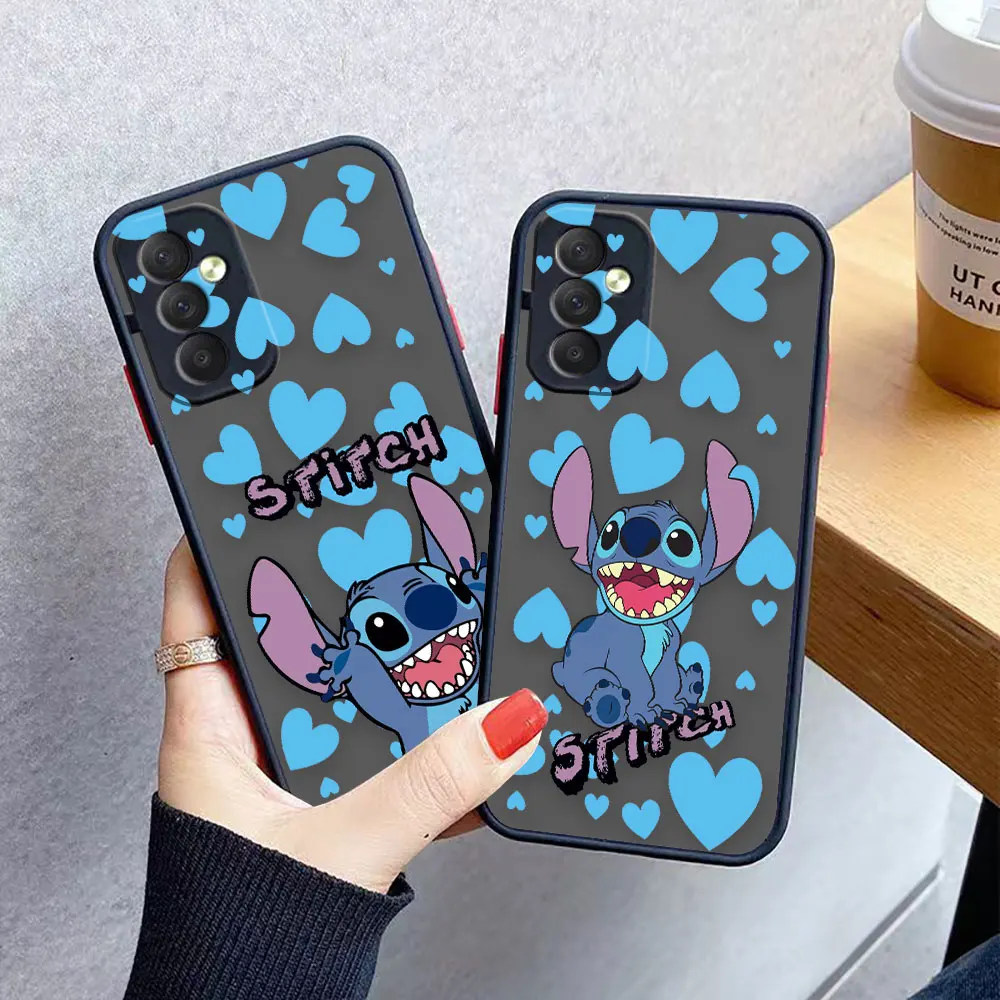 

Matte Case for Samsung J8 A03 A03S A04 A05 A10 M23 M30S M32 M33 M51 M52 M62 NOTE 9 10 20 Case Funda Funny Cute Lilo & Stitch