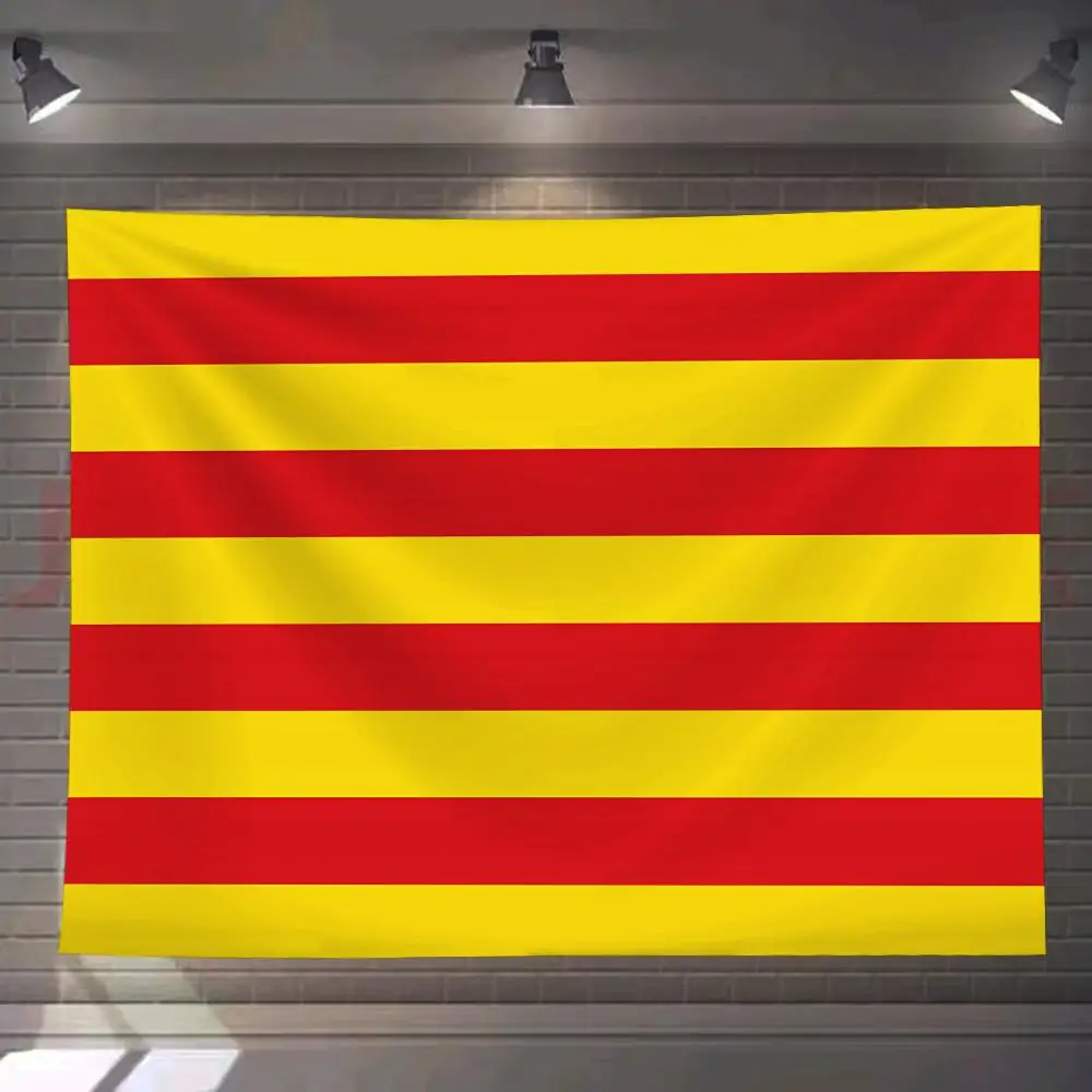 

Catalonia Spain Spanish Tapestry Custom Living Bedroom Party Dormitory Interior Wall Bohemian Decoration Attached Clip