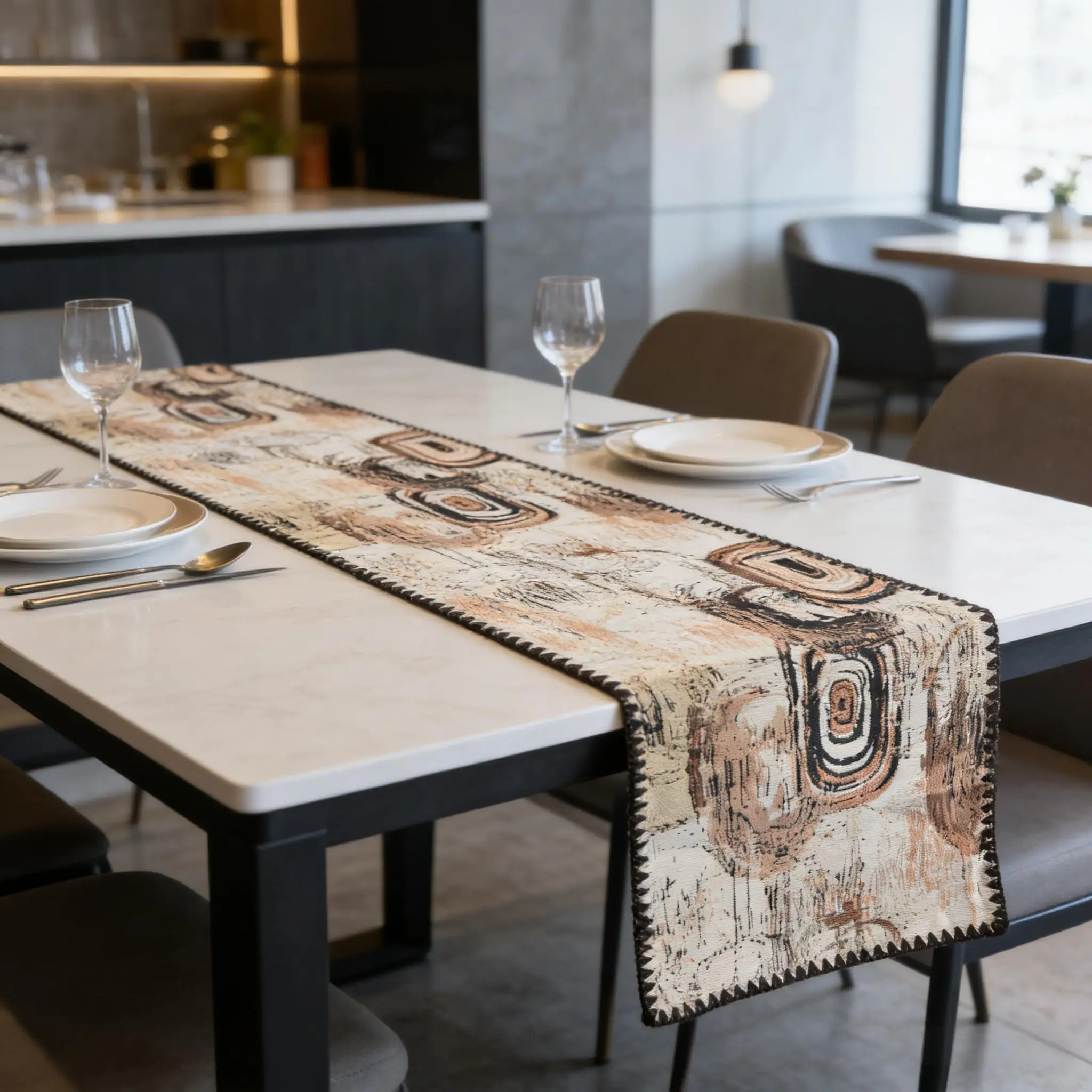Table Runner TV Cabinet Cloth Nordic Cotton Linen Table Runner, Table Runner for Dining Table, TV Cabinet & Center Table