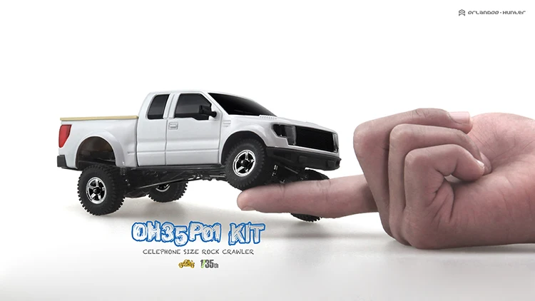 Orlandoo Hunter Rc Crawler Raptor Pickup Truck For Ford P01 F150 Assembled Model 1/35 Kit  Diy Parts