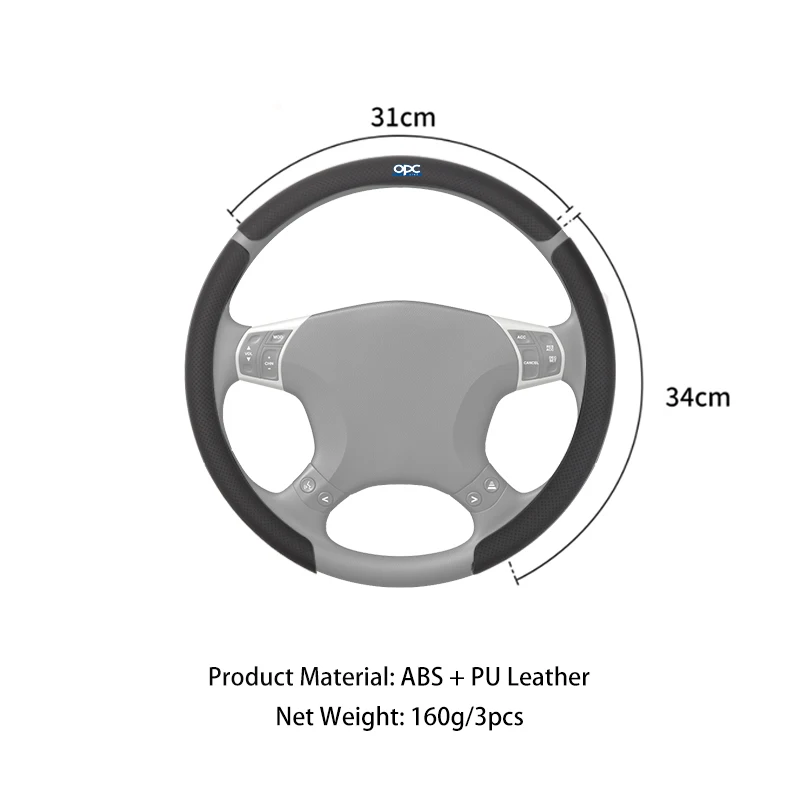 Car accessories All Season Non-slip Steering Protector For Opel Corsa Astra Insignia Vectra Zafira Meriva Mokka Grandland Ampera