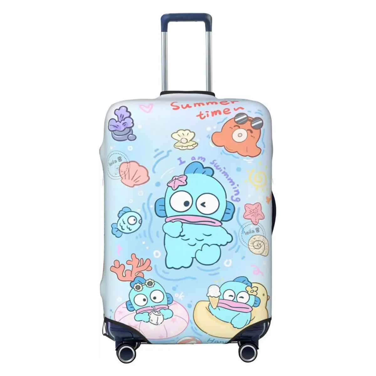 

Hangyodon Cartoon Suitcase Cover Elastic Business Protection Luggage Case Holiday