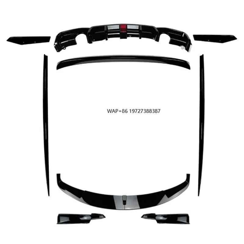 

Suitable for 2013-2019 3 Series F30 Front Lip Side Skirt with Lights Rear Lip Spoiler Wing Modification Parts