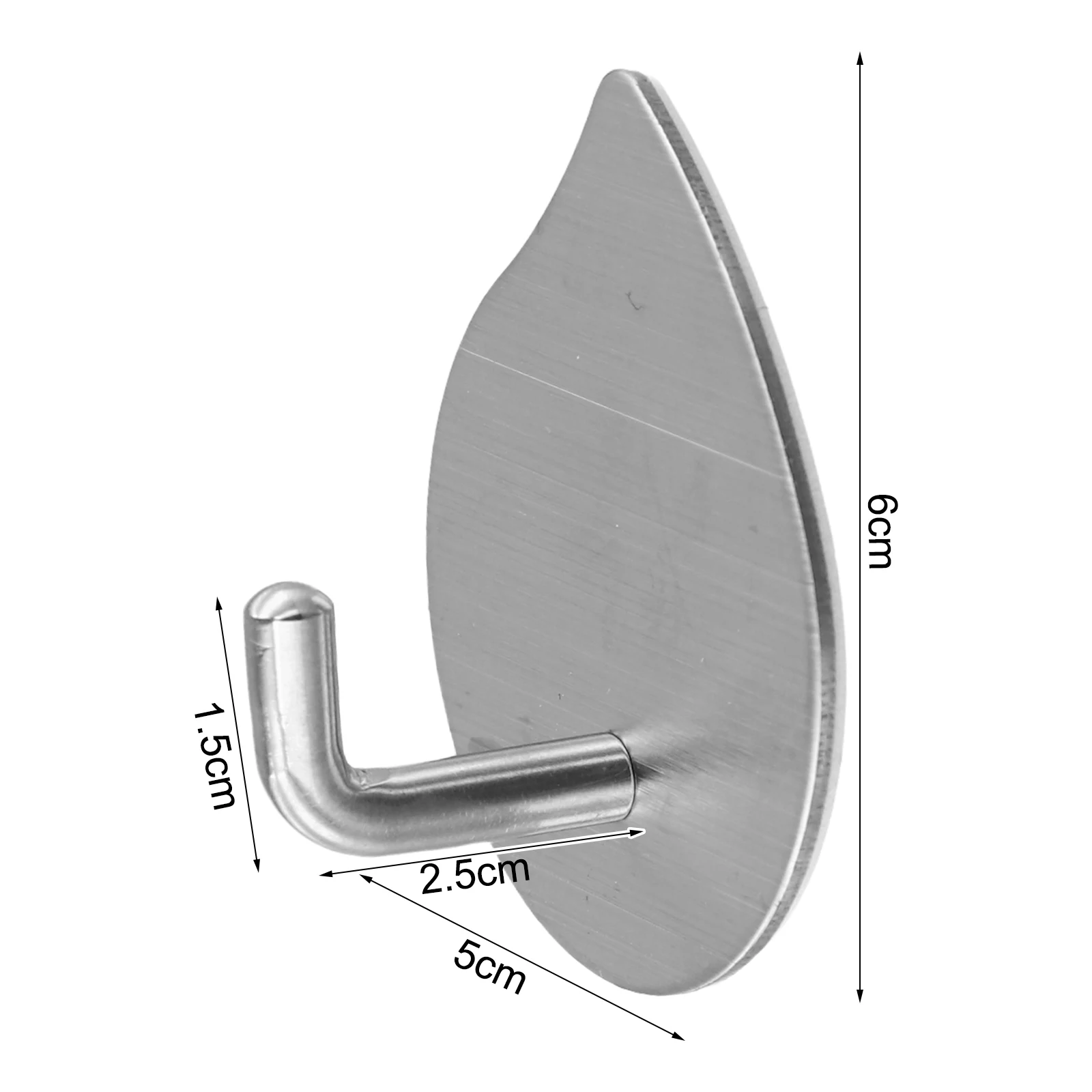 Enhance Your Bathroom Decor with This Unique Water Drop Shaped Coat Hook Made from 304 Stainless Steel Material