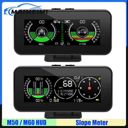 M50 medidor de inclinação display gps + bds chip de modo duplo head up display m50 hud inclinômetro inteligente fora de estrada 4x4 acessórios do carro