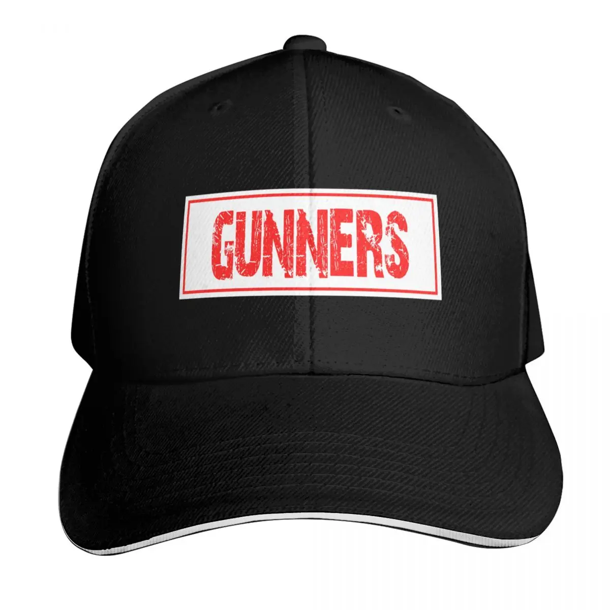 Gunners Baseball Cap Strapback Dad Hat Six Panel Structured Crown Sun Protection UPF 50+