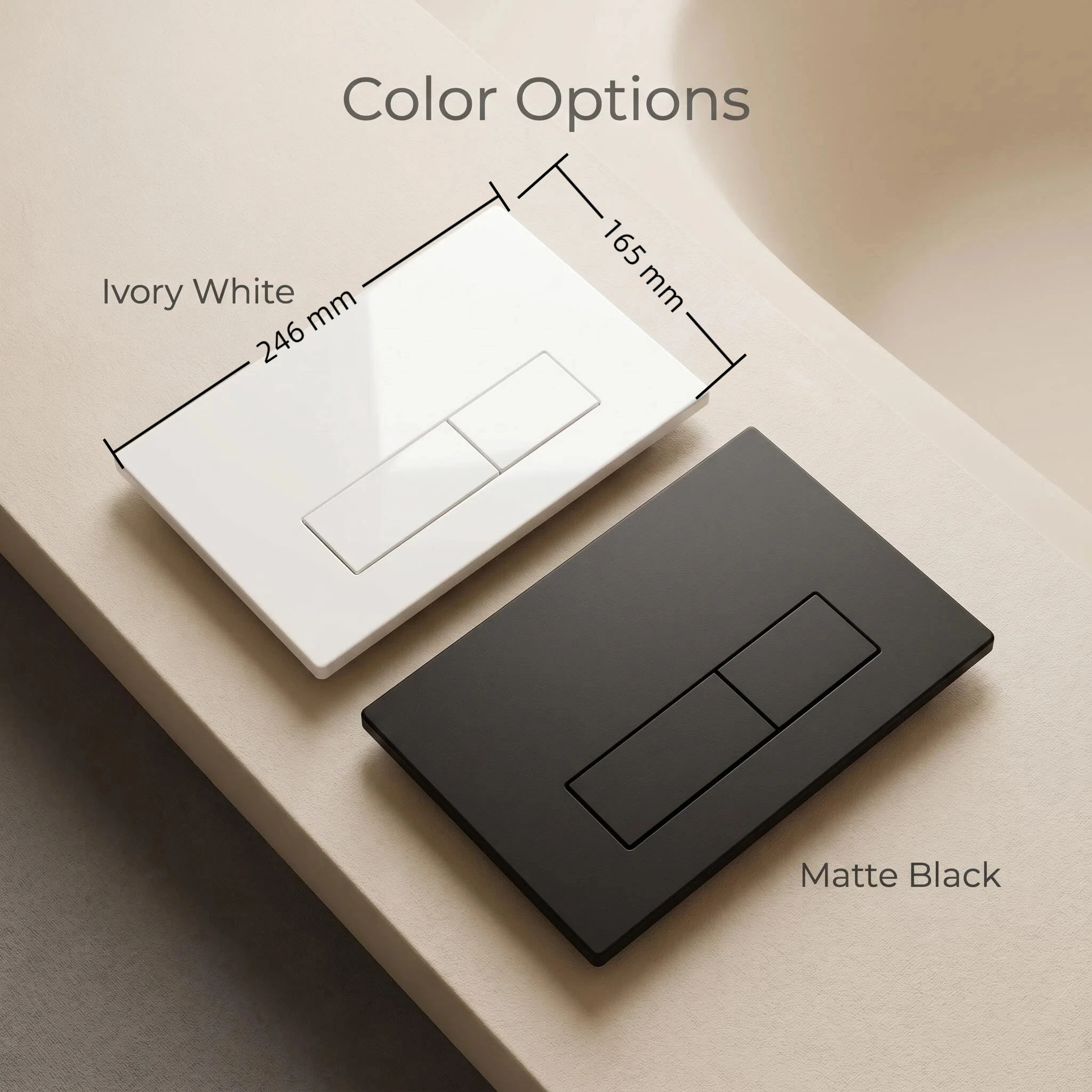 Flush Panel Button for Toilet, Suitable for Sigma Water Tank, Geberit Toilet Tank, Concealed Water Tank Panel