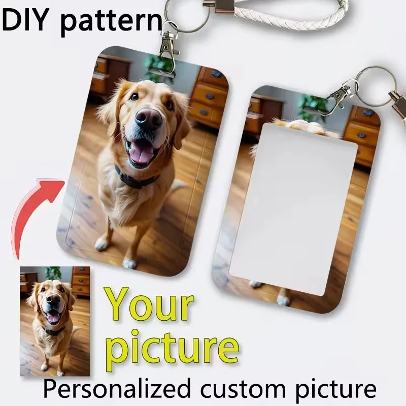 High Definition Printing ID Cards Holders Custom And Lanyard Badge PVC Holder Personal Tailor Your Own Photo Company Logo Custom