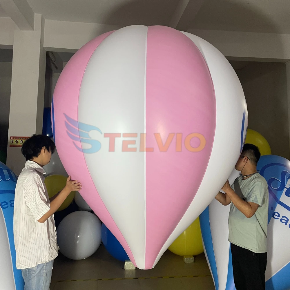 Mongolfiera in PVC con pompa ad aria gonfiabile Baby Shower Party Hanging Balloon decorazione per interni ed esterni per la festa