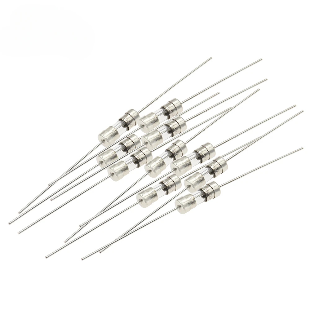 10 PCS 3.6*10 Fast-Blow Glass Tube Fuse Fast Break With Pin 3.6X10MM 0.5A-10A AMP 250V