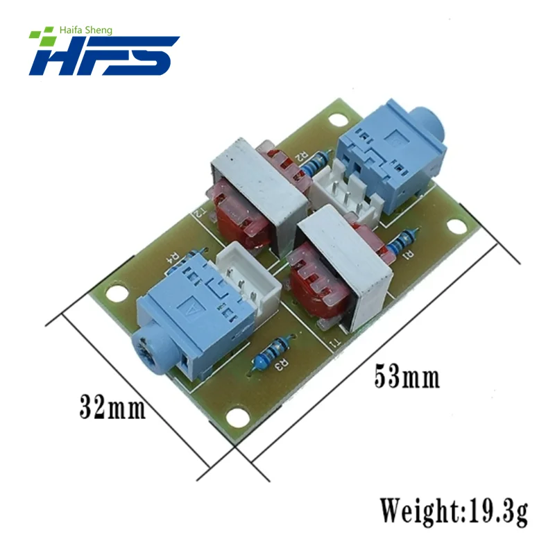 XH-M372 Stereo /Audio Isolator Vehicle Common Ground Suppression Interference Noise Isolation Module Transformer Coupler